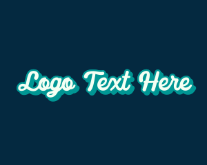 Entertainment - Cursive Playful Pop Art logo design