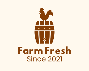 Barrel Rooster Farm logo design