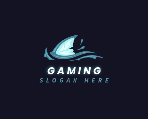 Wave Shark Fin  Logo