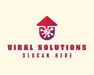 Virus Defense Protection logo design