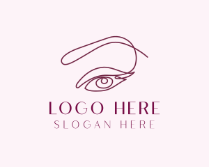 Esthetician - Dreamy Eyelash Brows logo design