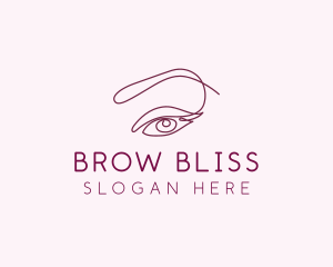 Dreamy Eyelash Brows  logo design