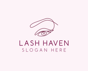 Dreamy Eyelash Brows  logo design