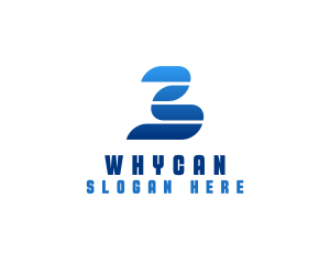Initial - Number 3 Business Brand logo design
