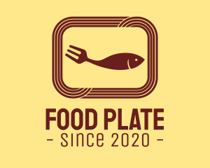 Plate - Seafood Fish Plate logo design