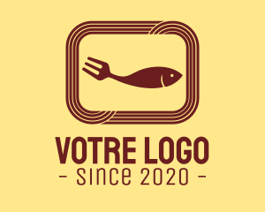 Aquarium - Seafood Fish Plate logo design
