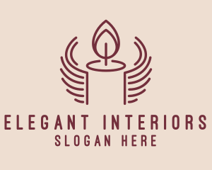 Handcrafted Candlestick Decor  logo design