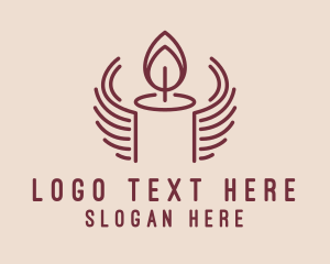 Religious - Handcrafted Candlestick Decor logo design