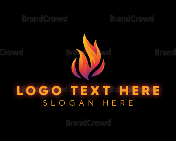 Flame Fire Blazing Logo