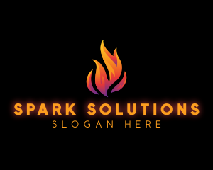 Ignite - Flame Fire Blazing logo design