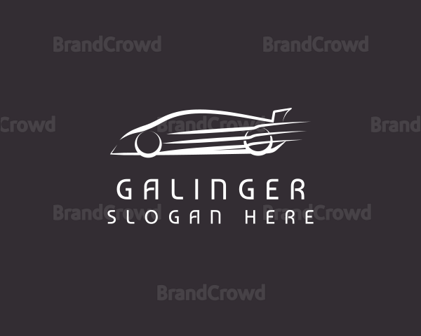 Fast Sports Car Racing Logo