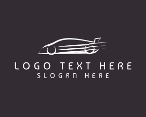 Fast Sports Car Racing Logo