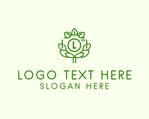 Landscape Photography - Leaf Photography Camera logo design