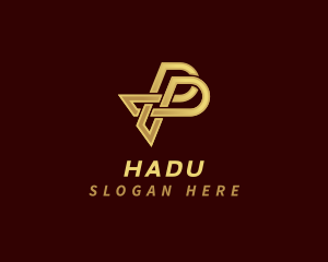 Gold - Premium Logistic Letter P logo design