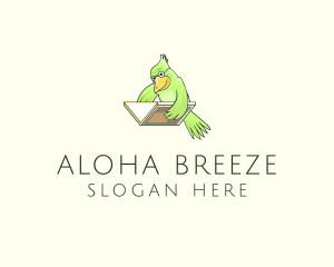 Bird Book Library Training logo design