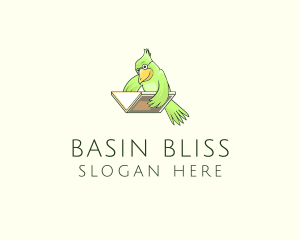 Bird Book Library Training logo design