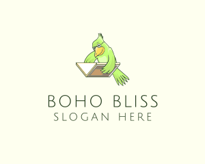 Bird Book Library Training logo design