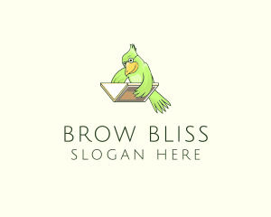 Bird Book Library Training logo design