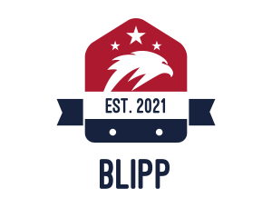 Political - Patriotic Eagle Home Badge logo design