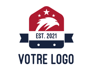Wing - Patriotic Eagle Home Badge logo design