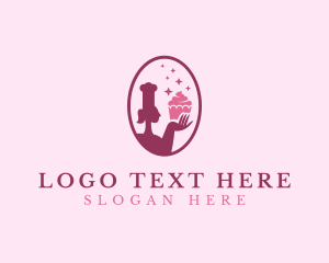 Boulangerie - Cupcake Pastry Dessert logo design