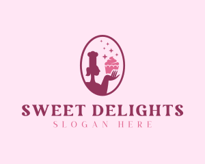 Cupcake Pastry Dessert logo design