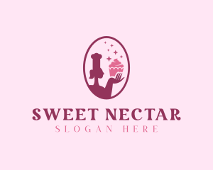 Cupcake Pastry Dessert logo design