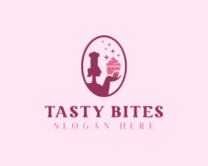 Cupcake Pastry Dessert logo design