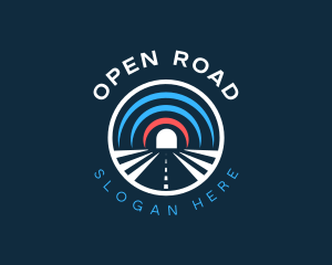 Road Tunnel Traffic logo design