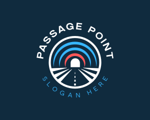 Passage - Road Tunnel Traffic logo design