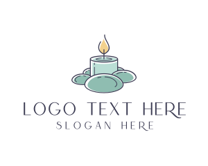 Scented - Aromatherapy Spa Candlelight logo design