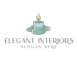 Aromatherapy Spa Candlelight logo design