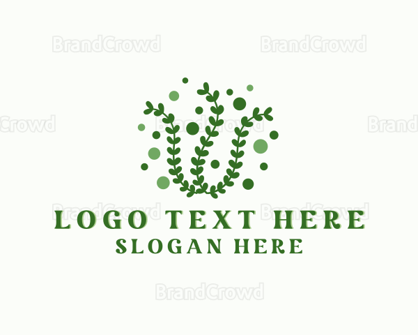 Seaweed Leaf Plant Logo