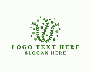 Ocean Park - Seaweed Leaf Plant logo design