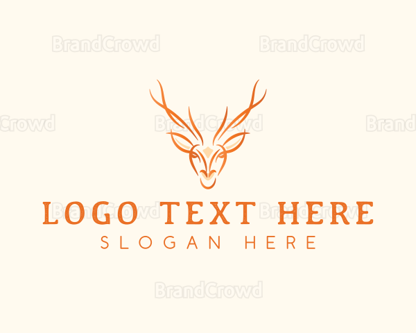 Wild Deer Stag Logo