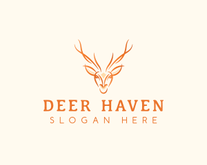 Wild Deer Stag logo design