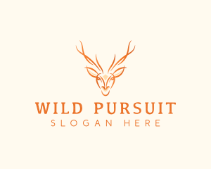 Wild Deer Stag logo design