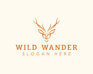 Wild Deer Stag logo design