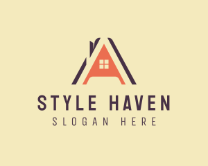 Hostel - Residential House Letter A logo design