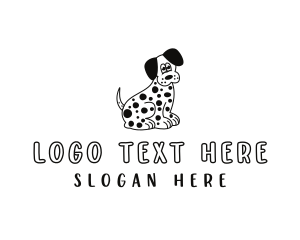 Dalmatian - Dalmatian Dog Cartoon logo design
