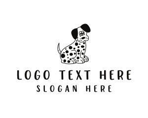 Characters - Dalmatian Dog Pet logo design