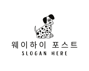 Dalmatian Dog Pet logo design