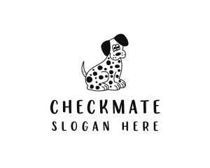 Dalmatian Dog Pet logo design