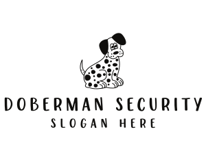 Dalmatian Dog Pet logo design