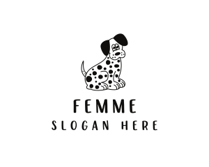 Dalmatian Dog Pet logo design