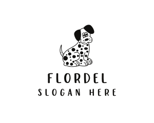 Dalmatian Dog Pet logo design