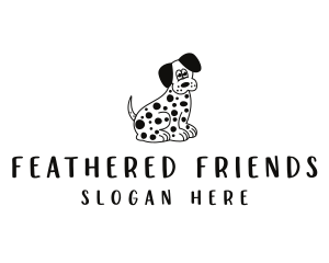 Dalmatian Dog Pet logo design