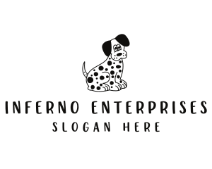 Dalmatian Dog Pet logo design