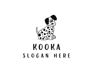 Dalmatian Dog Pet logo design