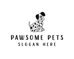 Pet - Dalmatian Dog Pet logo design